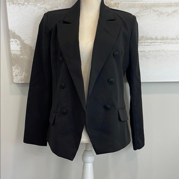Steve Madden Jackets & Blazers - Steve MaddenWomen's Black Double-Breasted Blazer Size Large